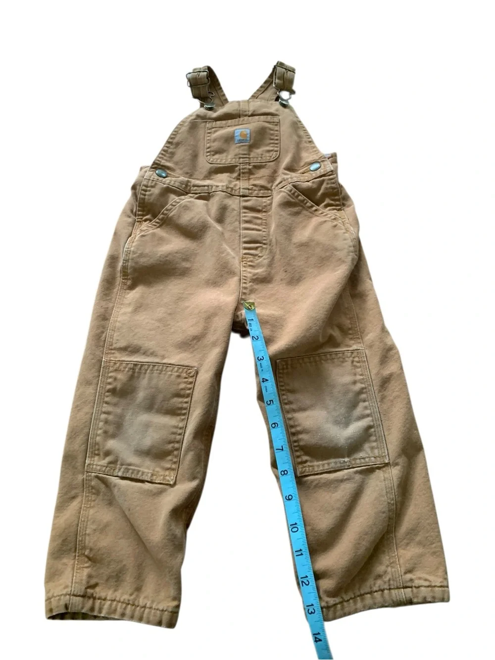 Vintage Carhartt Duck Double Knee Lined Bib Overalls – Toddler Size 3T - Picture 6 of 9